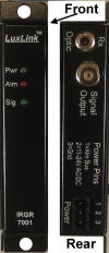 IRGT-7001  Digital Time Code Fiber Optic Transmission System 